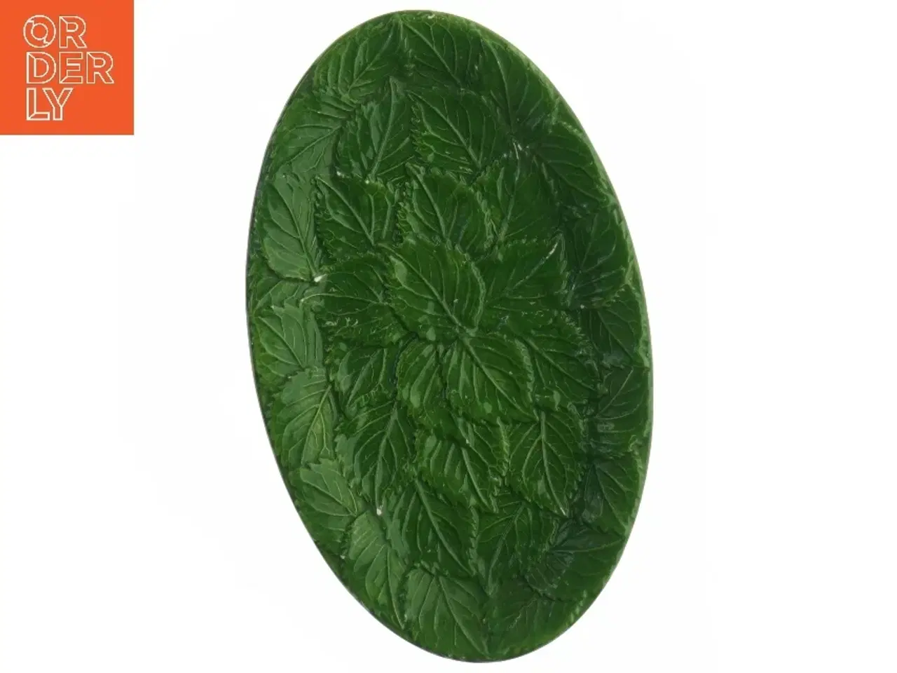 Billede 4 - Dekorativt fad formet som et blad (str. 22 x. 13,5 cm)