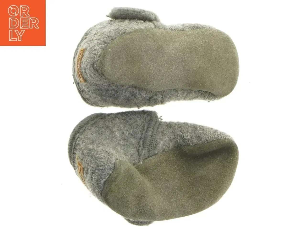 Billede 4 - Grå babyfutter i uld fra Melton (str. 12 cm)