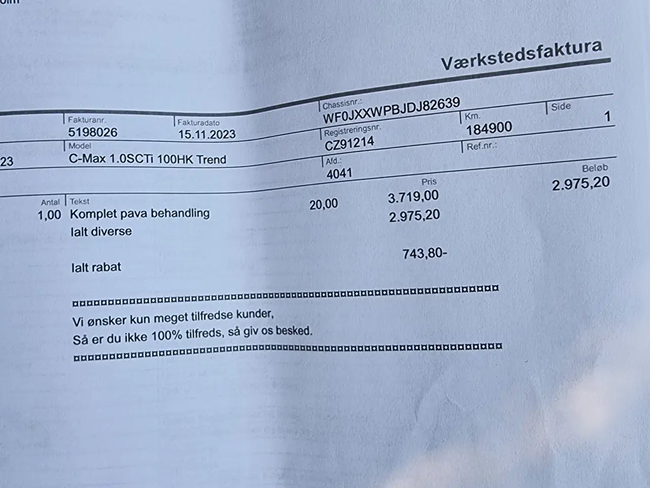 Billede 13 - Ford C-max 1.0 100 HK 