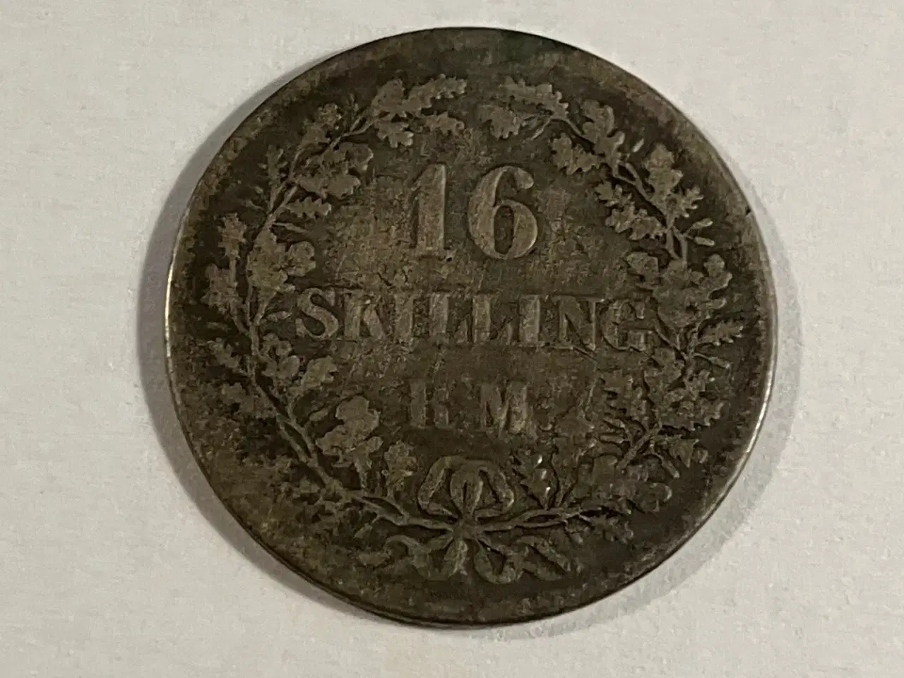 Billede 1 - 16 Skilling 1857 Danmark