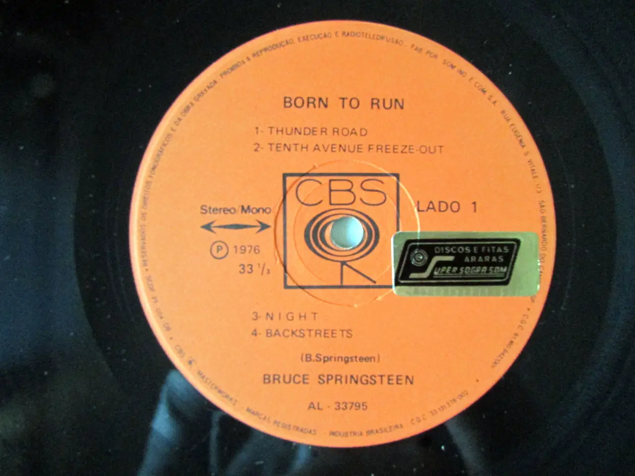 Billede 4 - BRUCE SPRINGSTEEN - BORN TO RUN LP