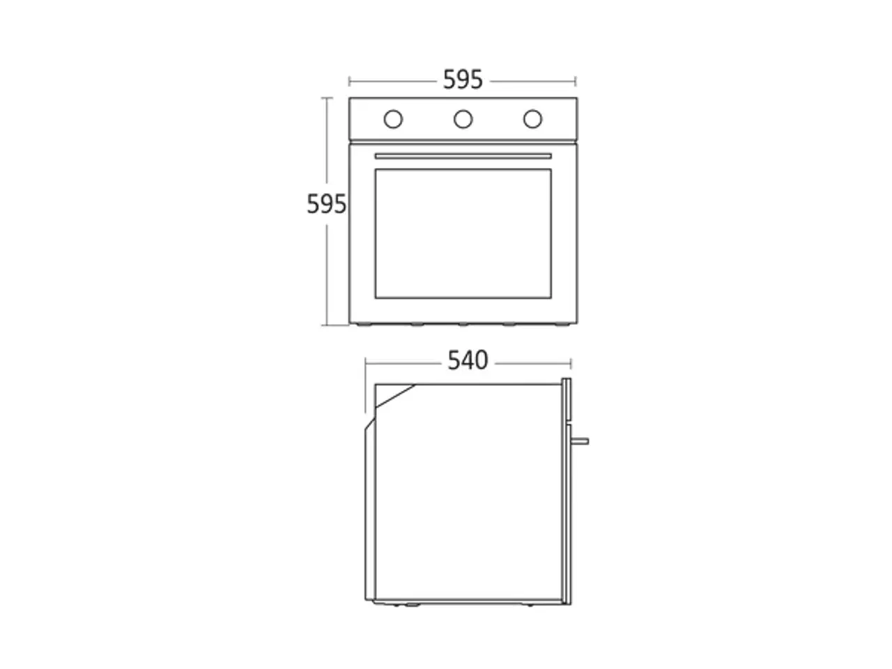 Billede 4 - Scandomestic Indbygningsovn 70 Liter – SCXO6300