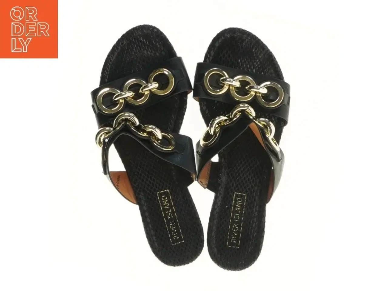 Billede 1 - Damesandaler med kædedetaljer fra River island (str. 38 )