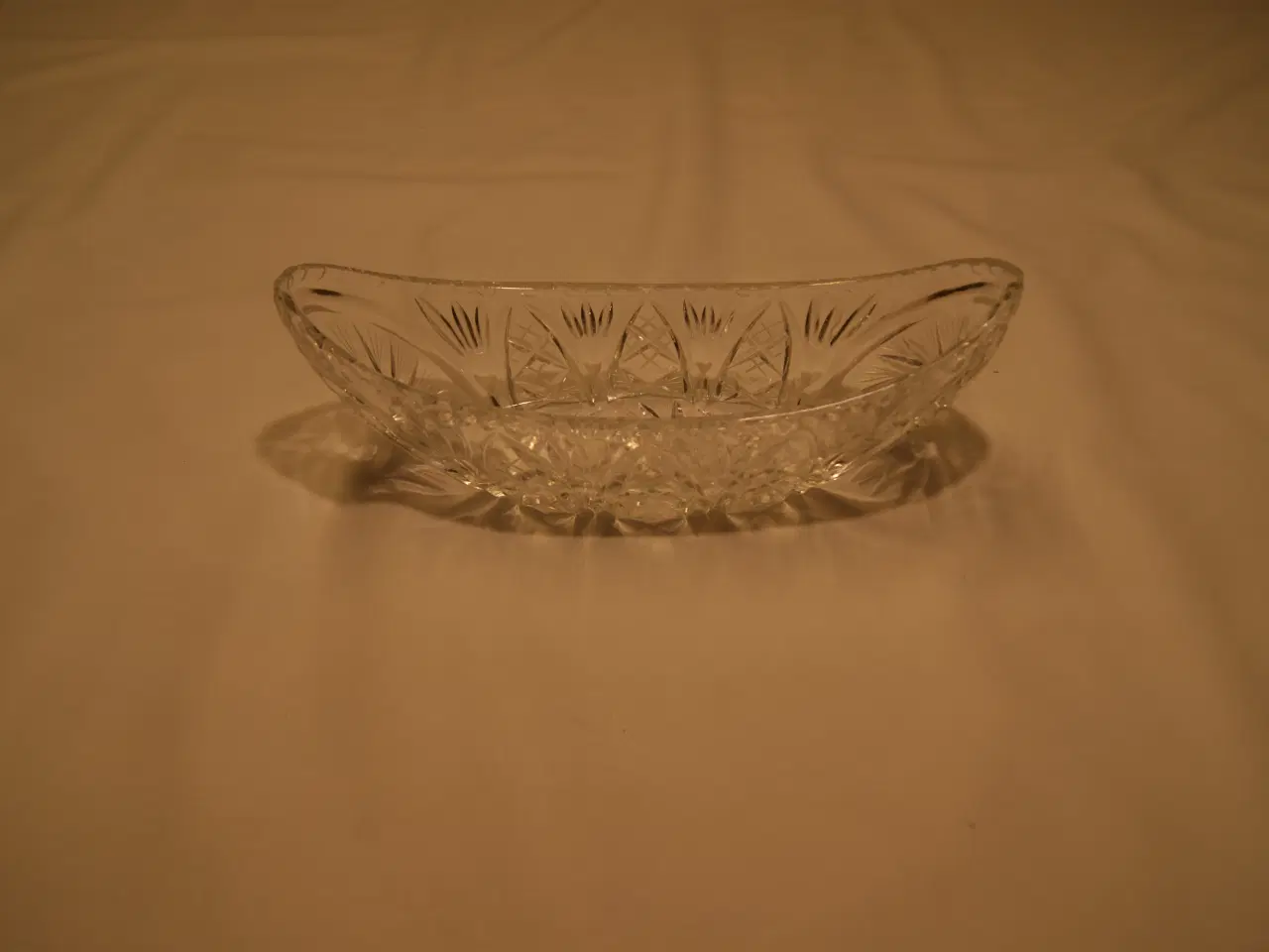 Billede 1 - Aflang Glasskål i Tjekkisk Krystal