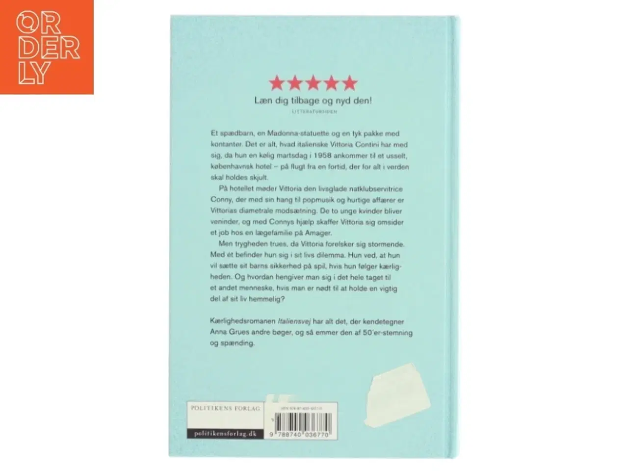 Billede 2 - Italiensvej af Anna Grue (Bog)