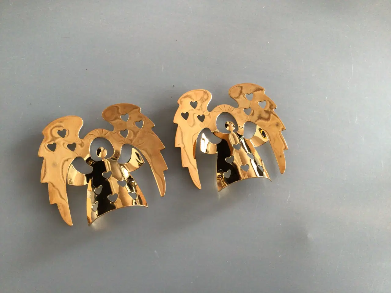 Billede 1 - Julepynt 2 engle Golden Christmas fra Georg Jensen