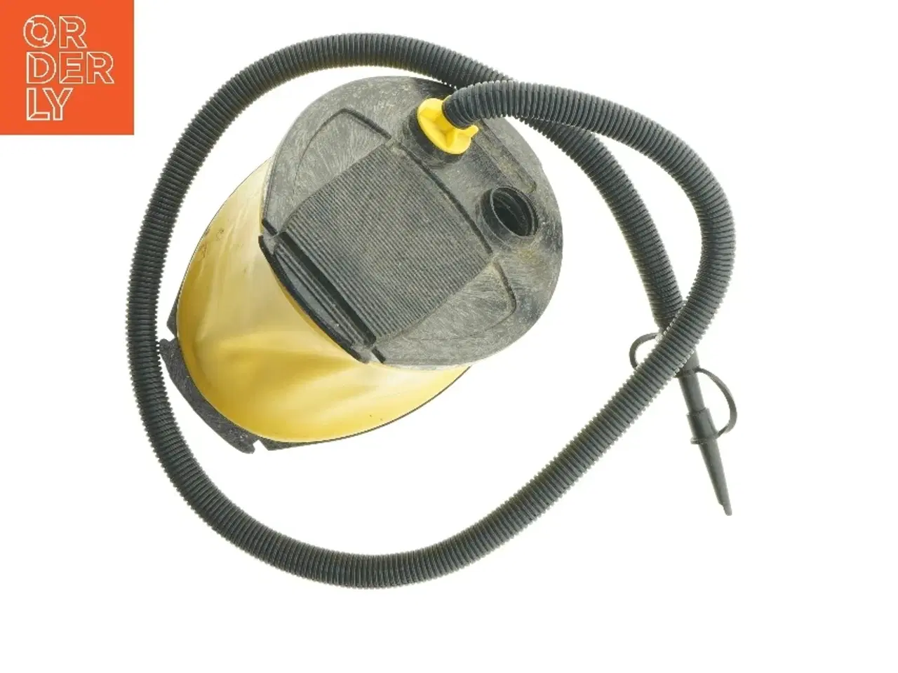 Billede 5 - Gul og sort pumpe til luftmadras (str. 25 cm)