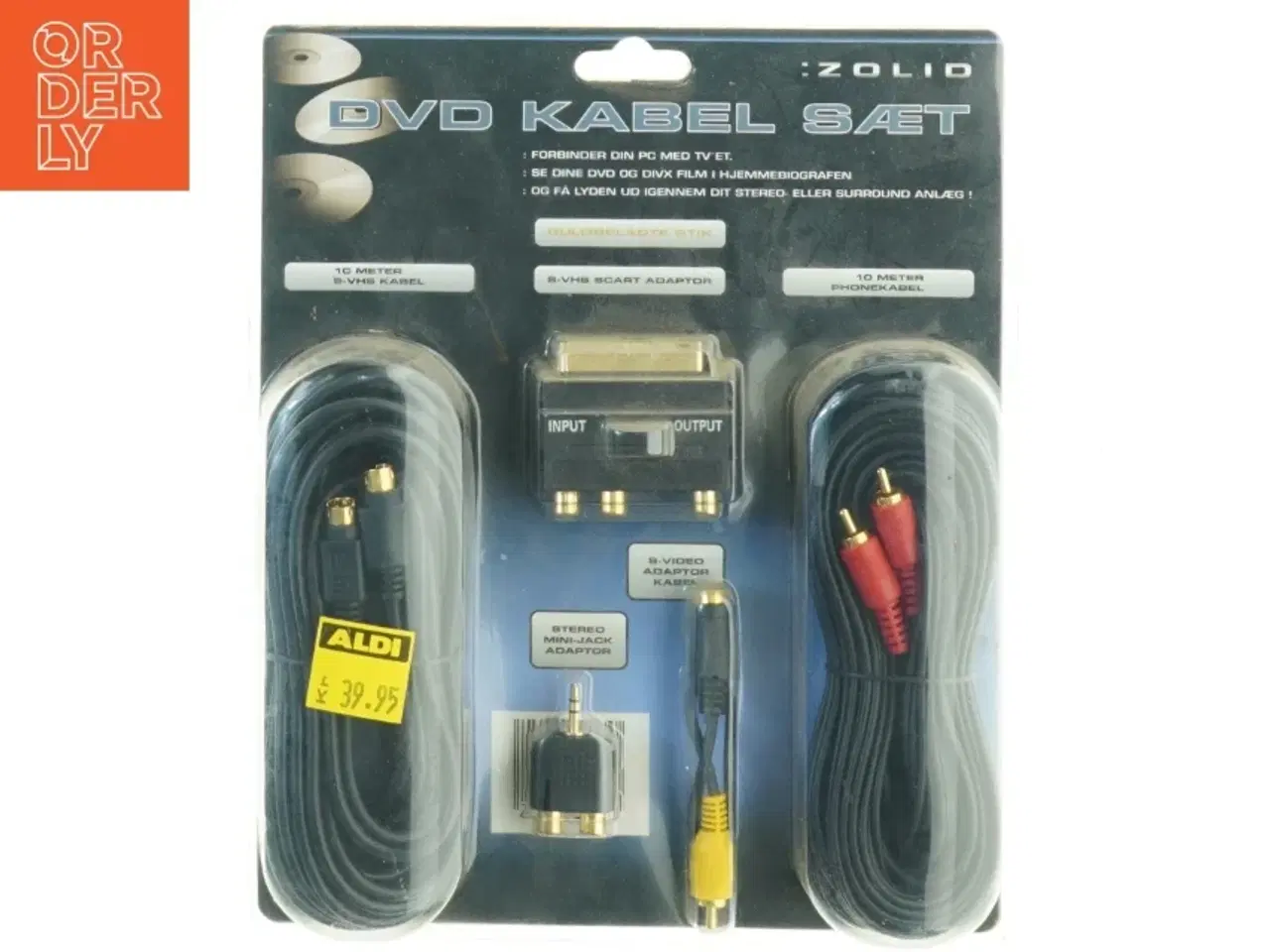 Billede 1 - DVD kabelsæt fra Zolid (str. 29 x 24 cm)