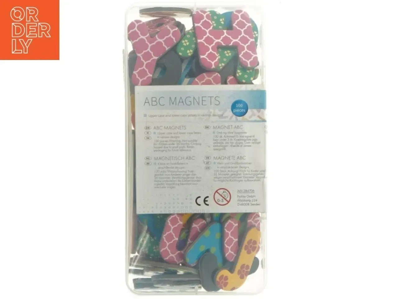 Billede 1 - Alfabet magneter i plastikboks fra United Office (str. 100 stykker)