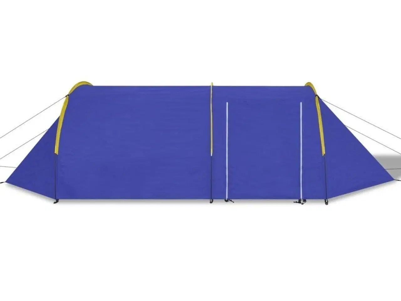 Billede 3 - Campingtelt 4 personer marineblå og gul