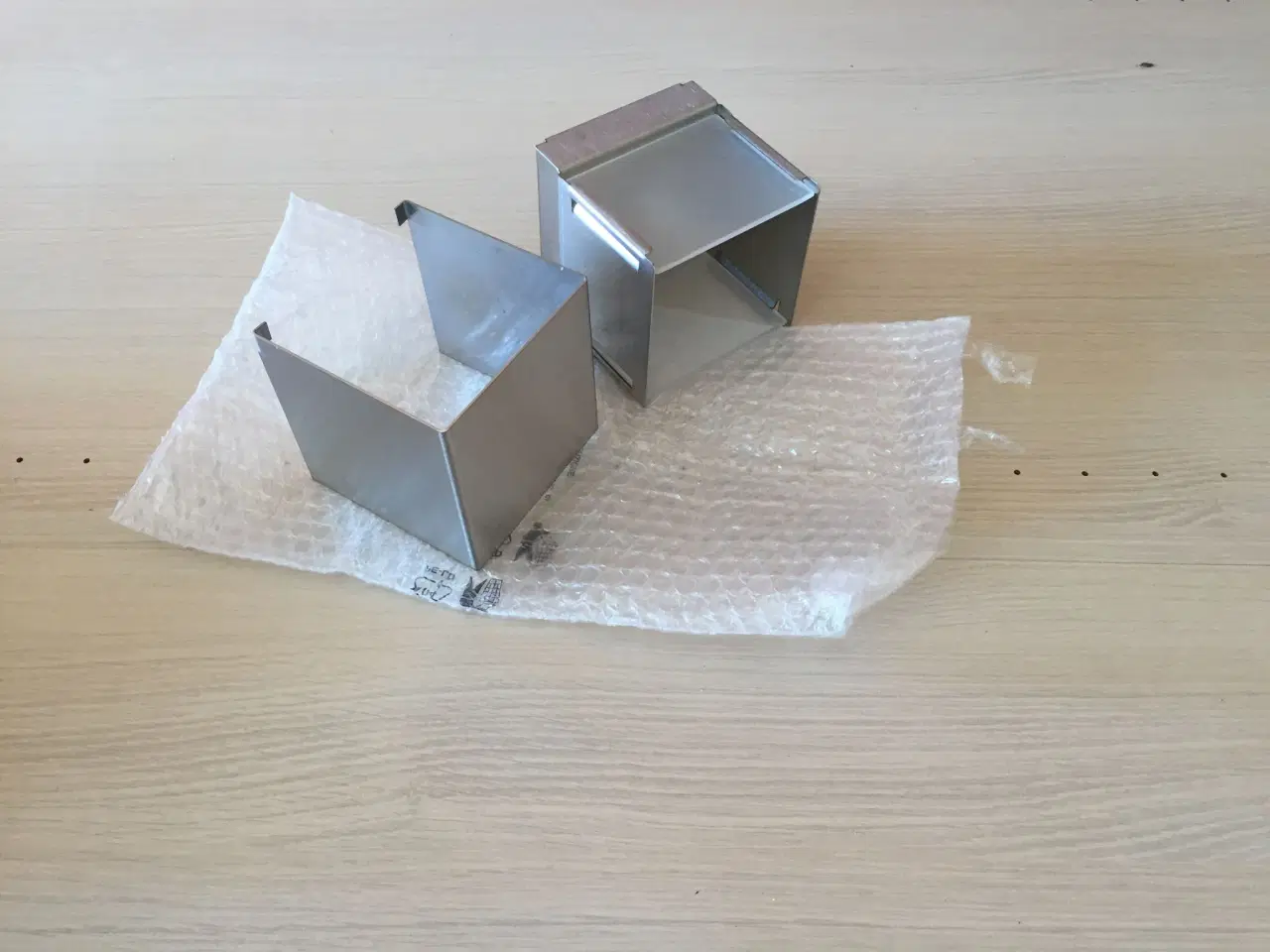 Billede 1 - Cube væglampe i rustfri stål