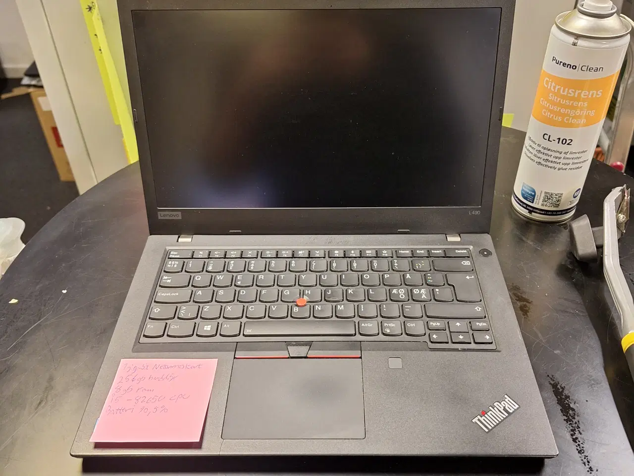 Billede 1 - Lenovo L490 - 256gb SSD - 8gb RAM -i5-8265u