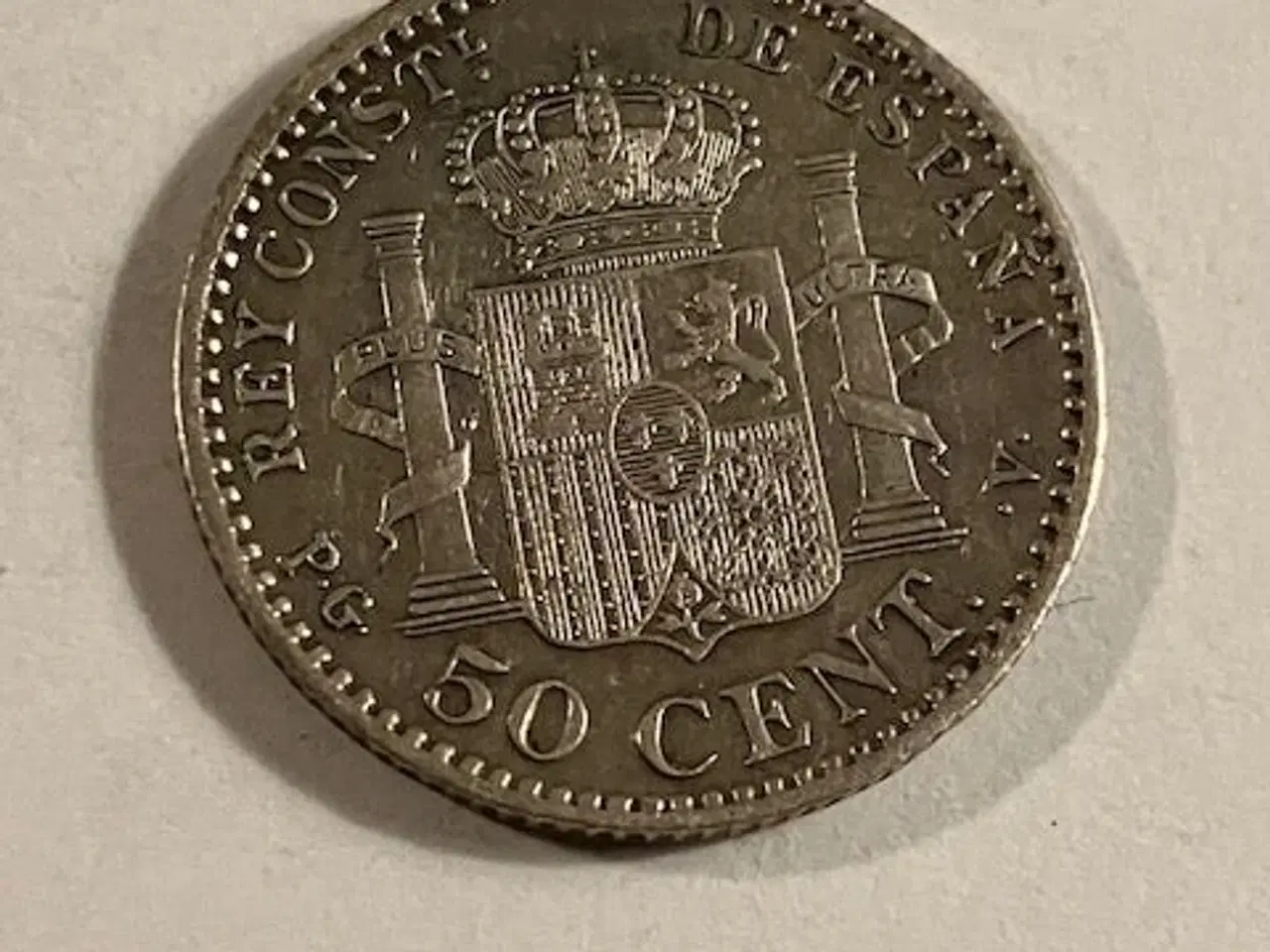 Billede 1 - 50 Cents 1896 Spain