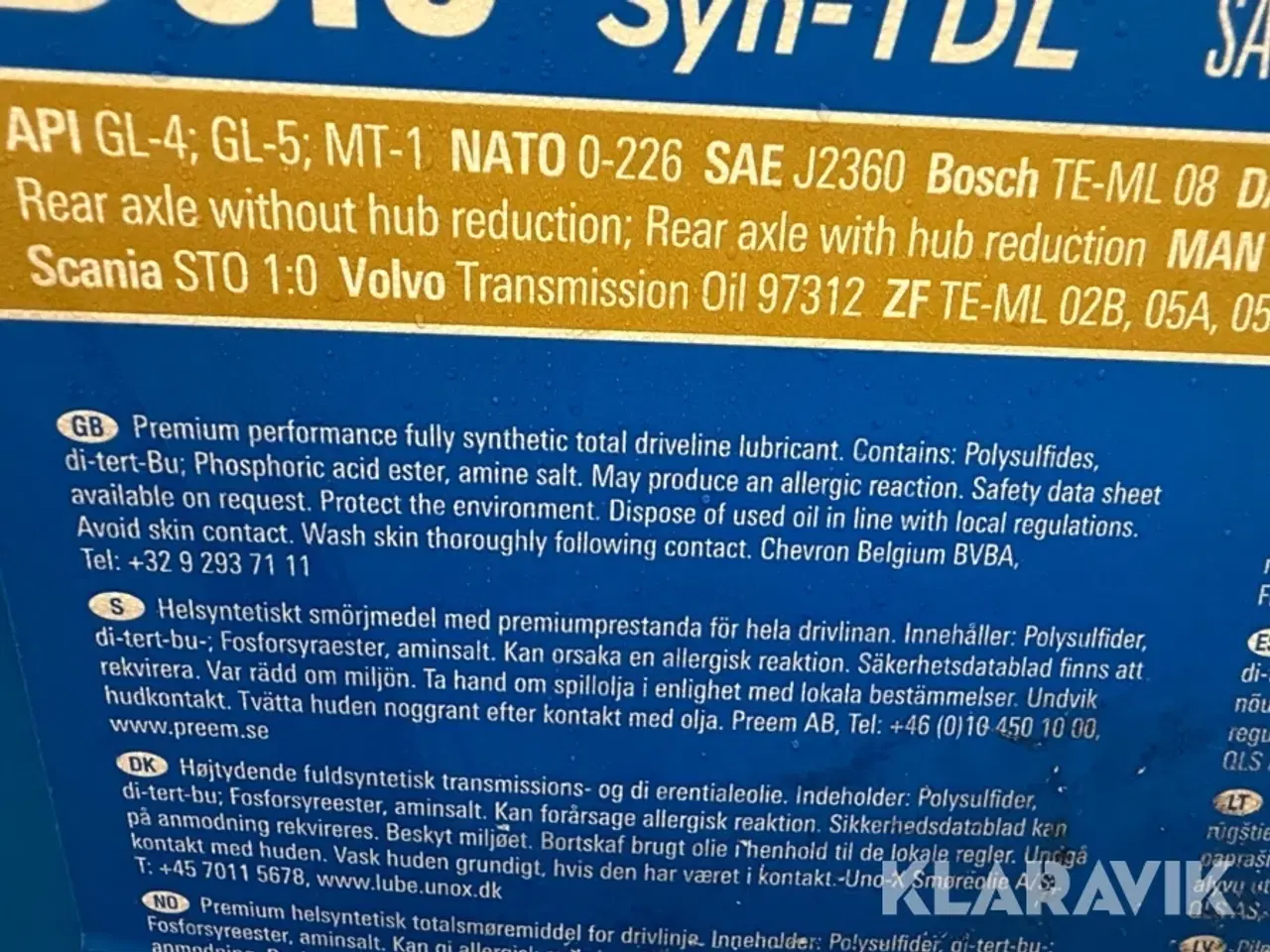 Billede 10 - Gearolie Delo SEA 75W-90 268 liter