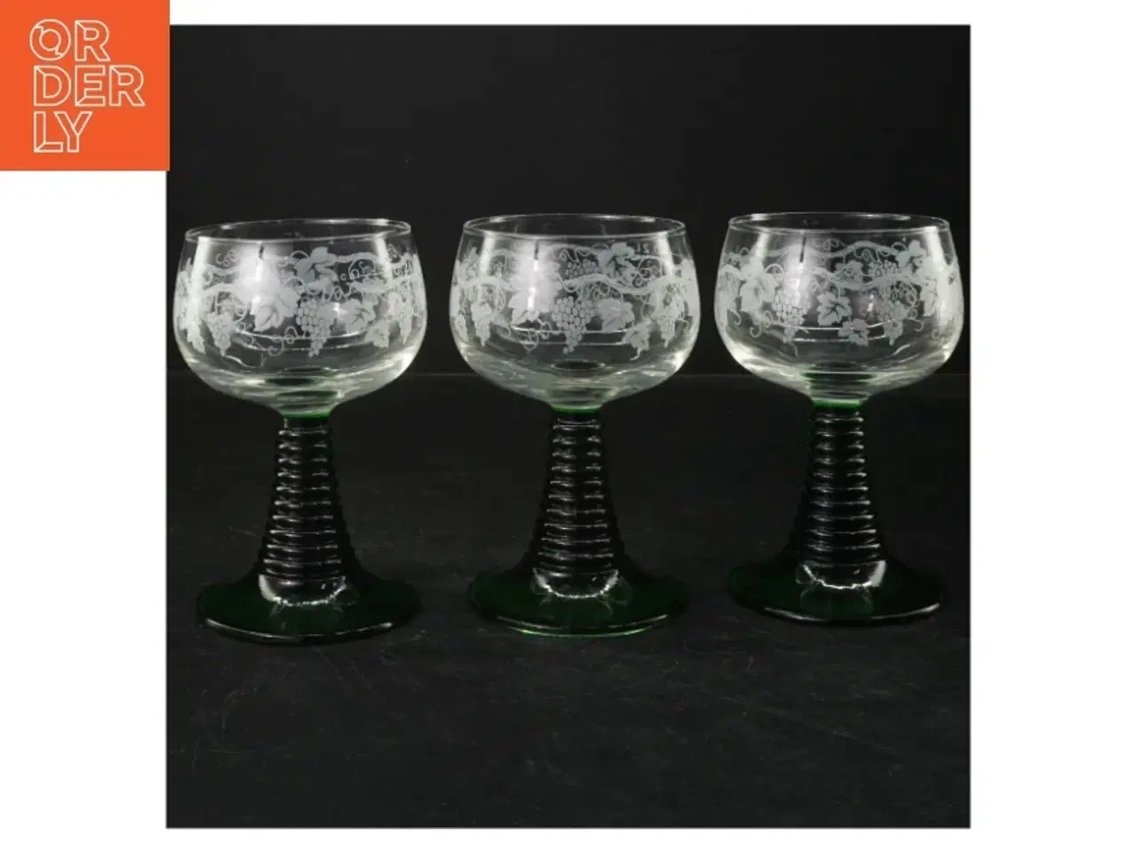 Billede 1 - Sæt af 3 glas (str. 14 cm)