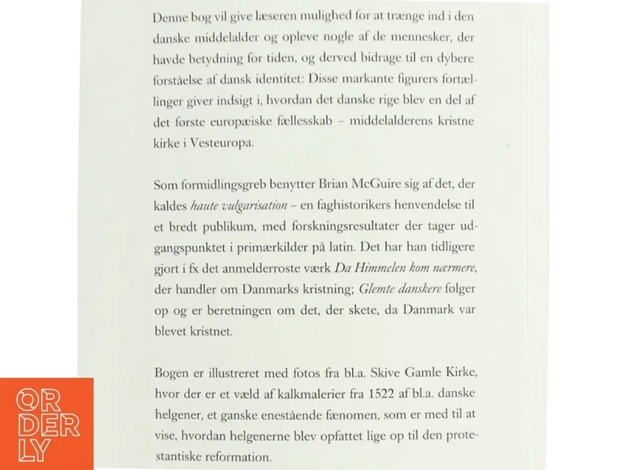 Billede 2 - Glemte danskere : helgener i Danmarks skabelse af Brian Patrick McGuire (Bog)