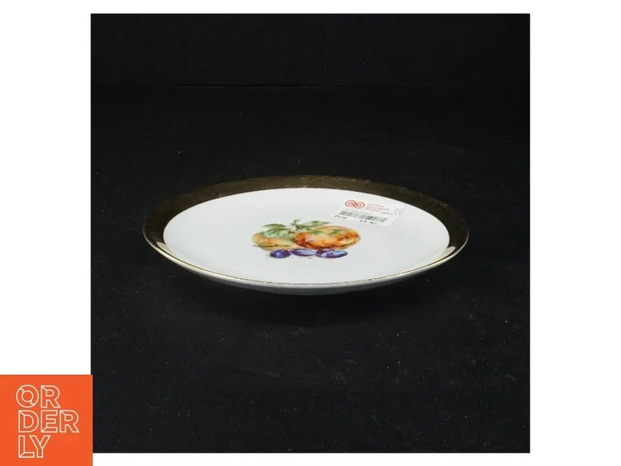 Billede 1 - Dekorativ porcelænstallerken (str. 17 x 17 cm)
