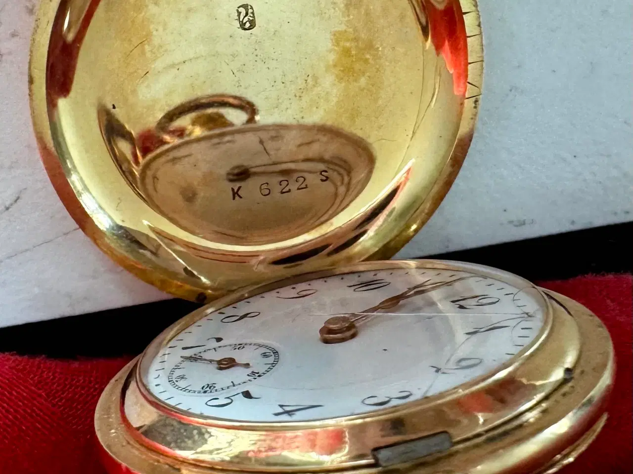 Billede 2 - Dobbeltkapslet lommeur, 14K