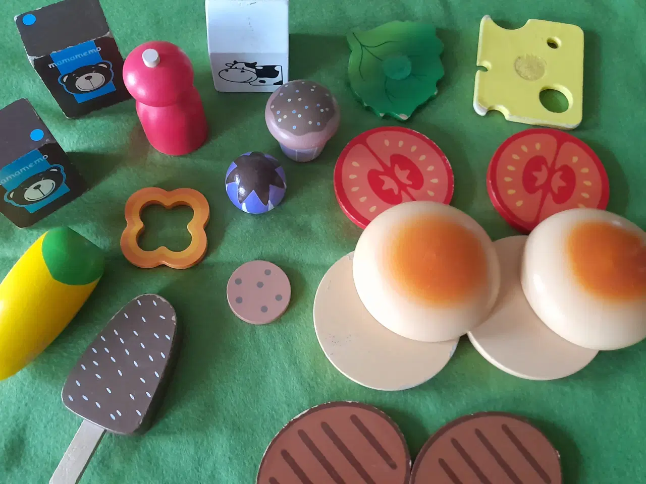 Billede 1 - Træ legemad ( 20 dele).