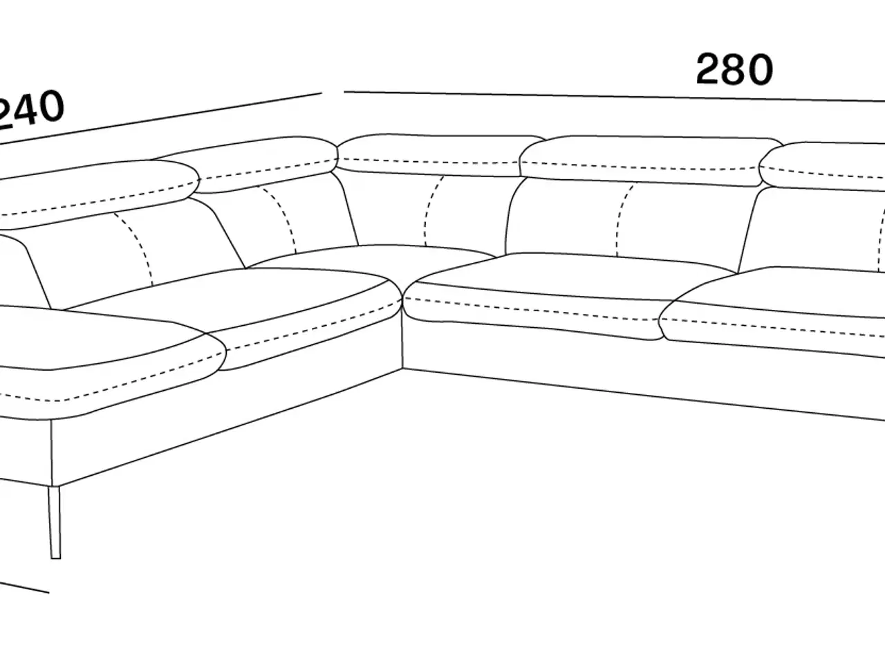 Billede 7 - AVENZA HJØRNESOFA  280x240