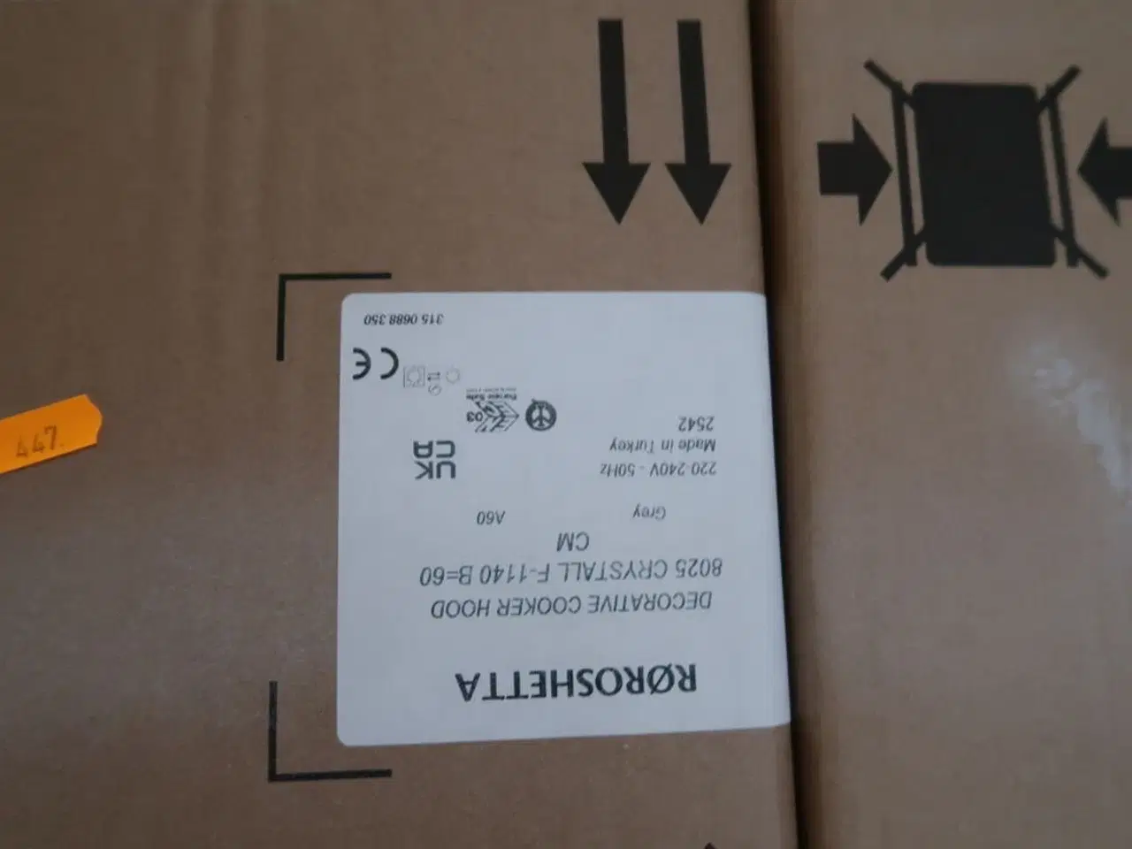 Billede 2 - Emhætte RØROSHETTA 8025 CRYSTALL F-1140