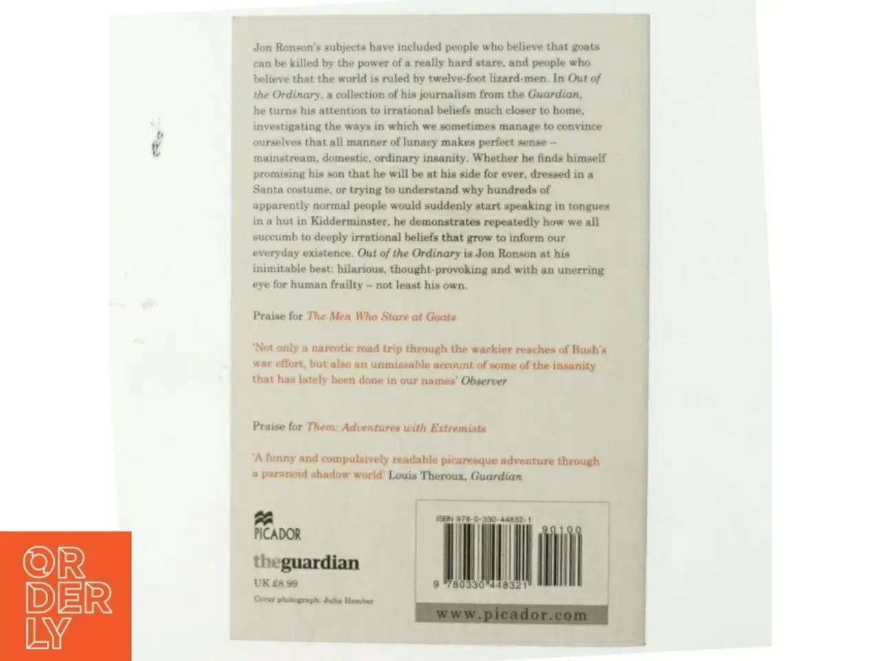 Billede 3 - Out of the Ordinary af Jon Ronson (Bog)