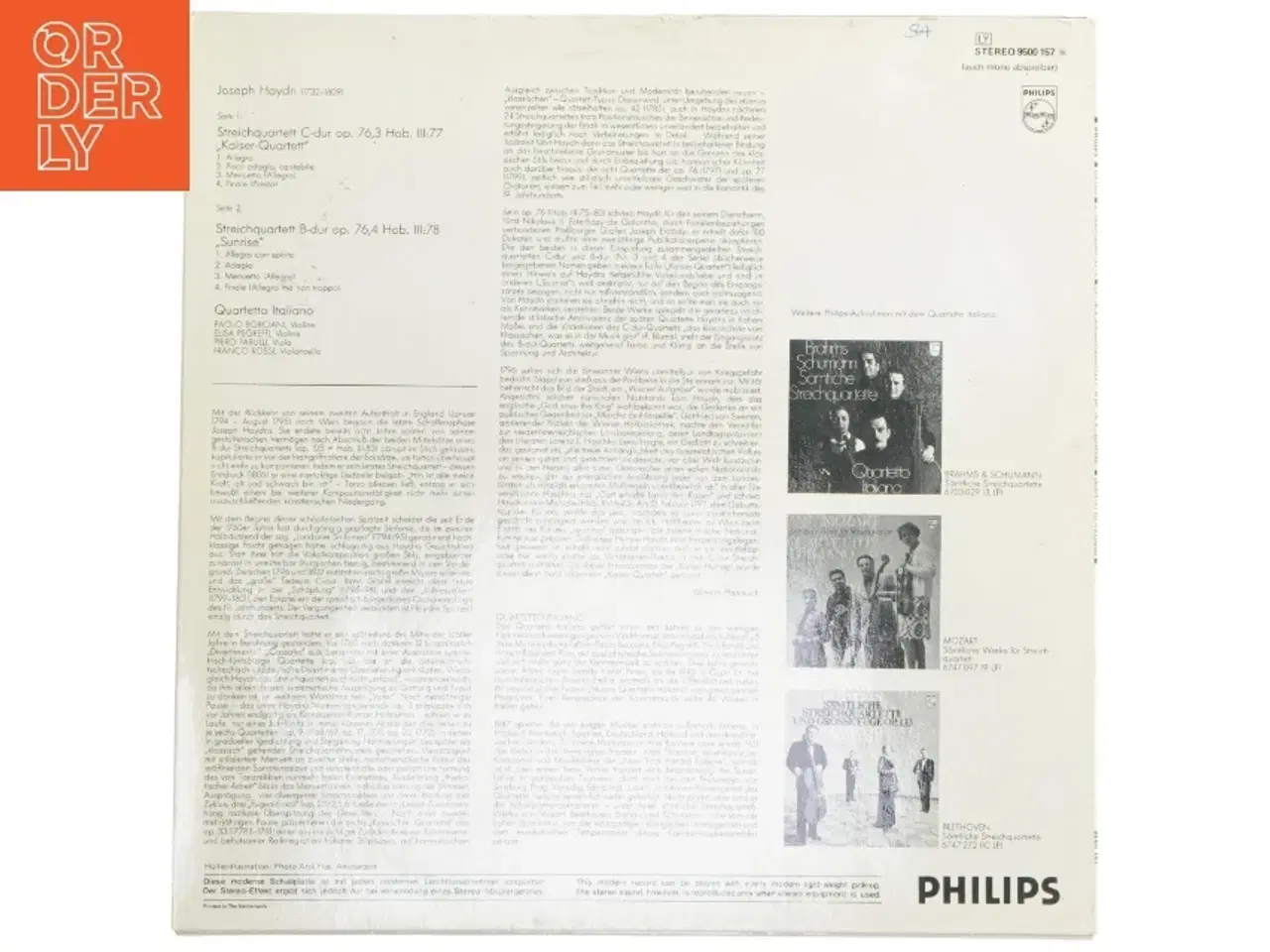 Billede 2 - Haydn Strygekvartetter Op.76 LP