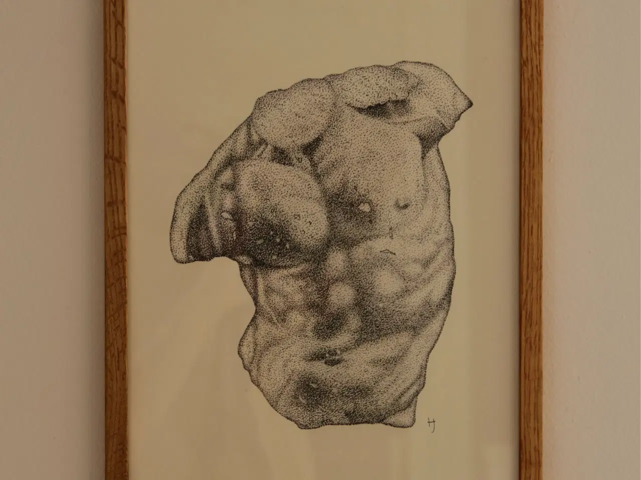 Billede 2 - Plakat med ramme, torso