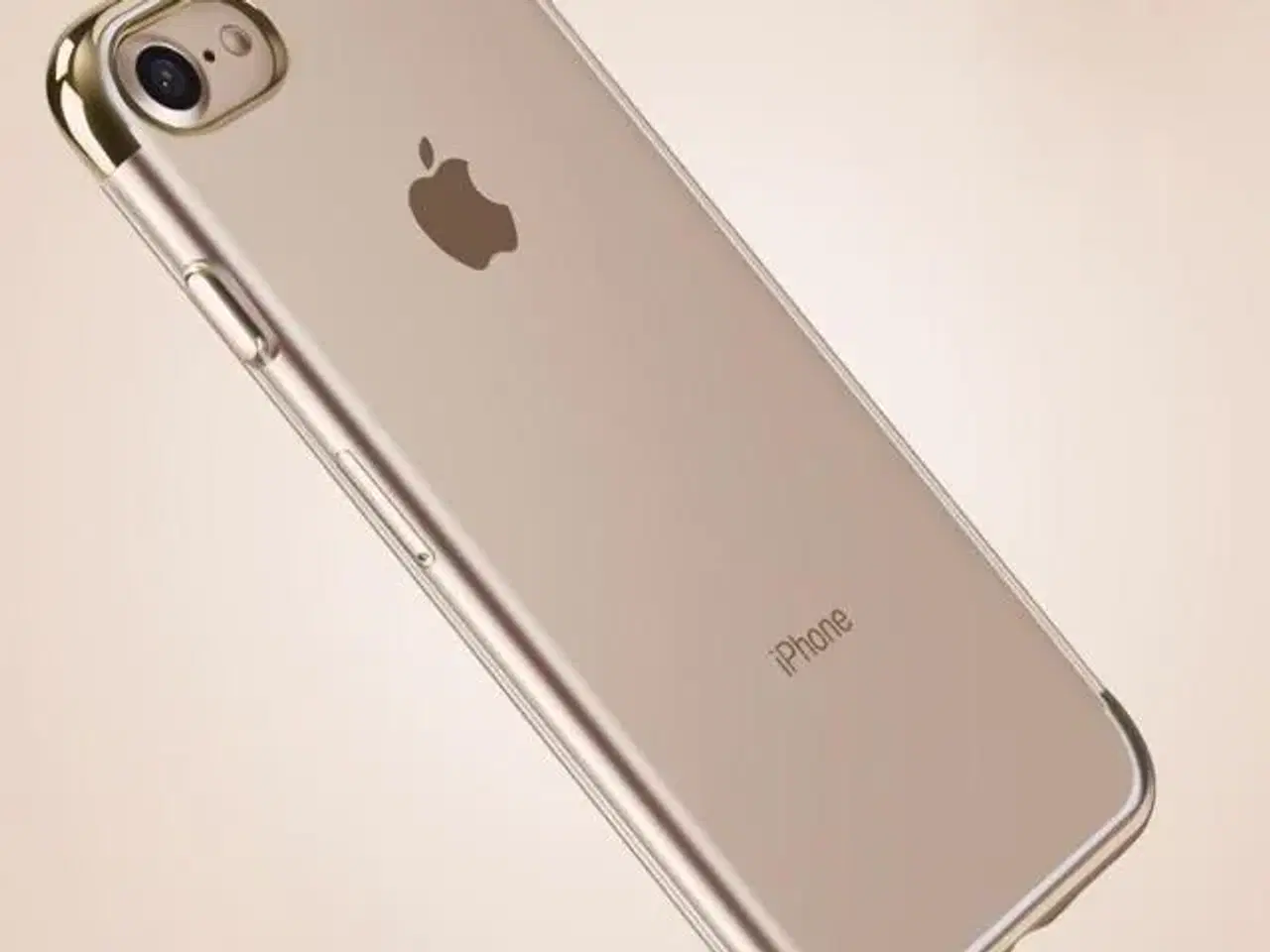 Billede 1 - Guld luksus silikone cover til iPhone 6 6s SE 7 8 