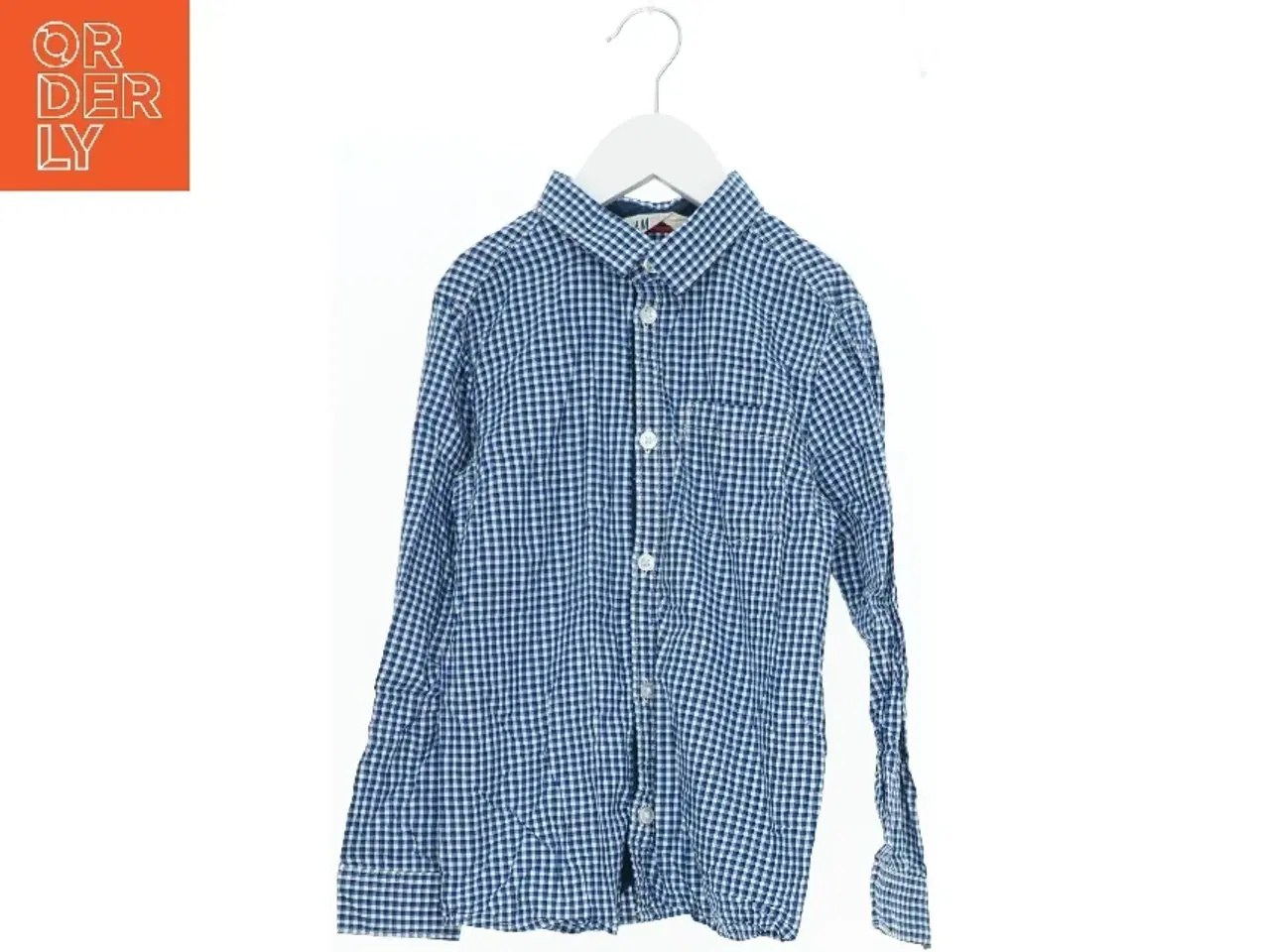 Billede 1 - Skjorte med tern fra H&M (str. 128)
