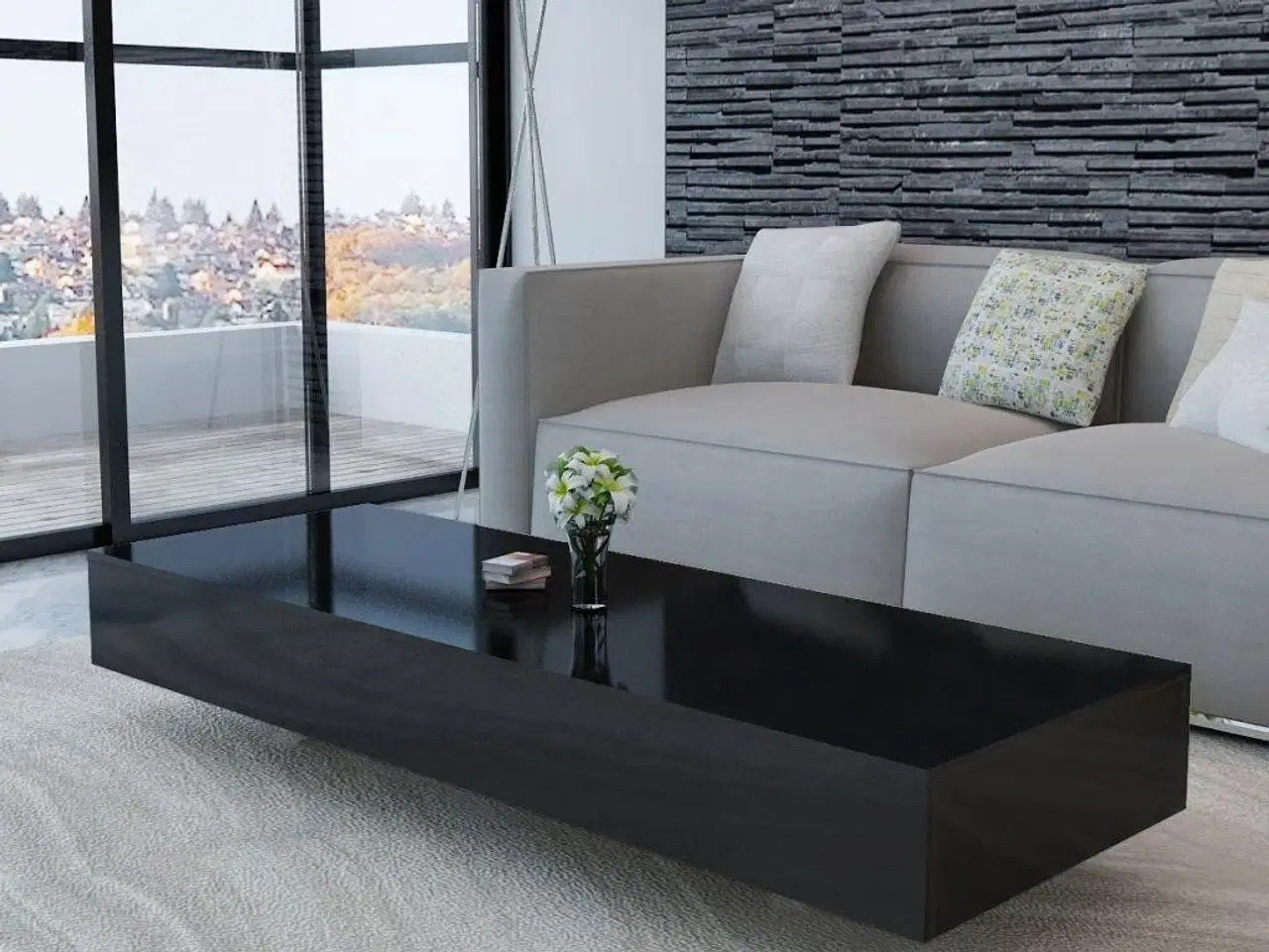 Billede 1 - Sofabord sort højglans