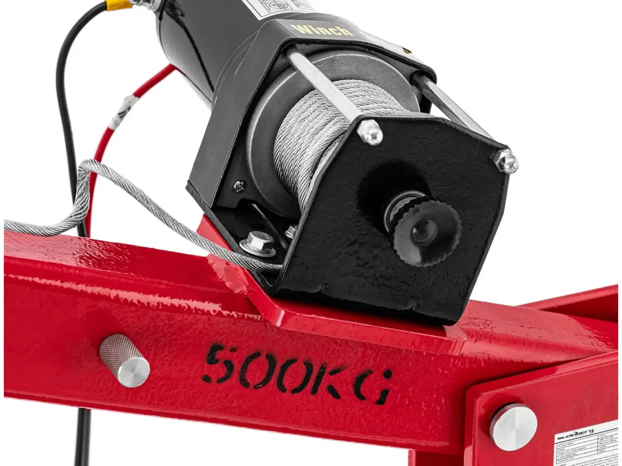 Billede 2 -  Ladkran med 12V stålkabel – 800 kg – 360°