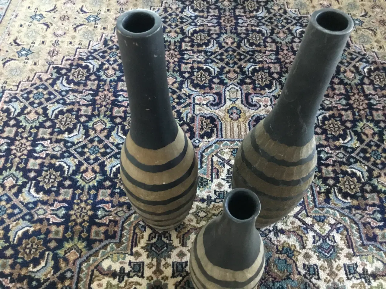 Billede 3 - 3 stk trævaser