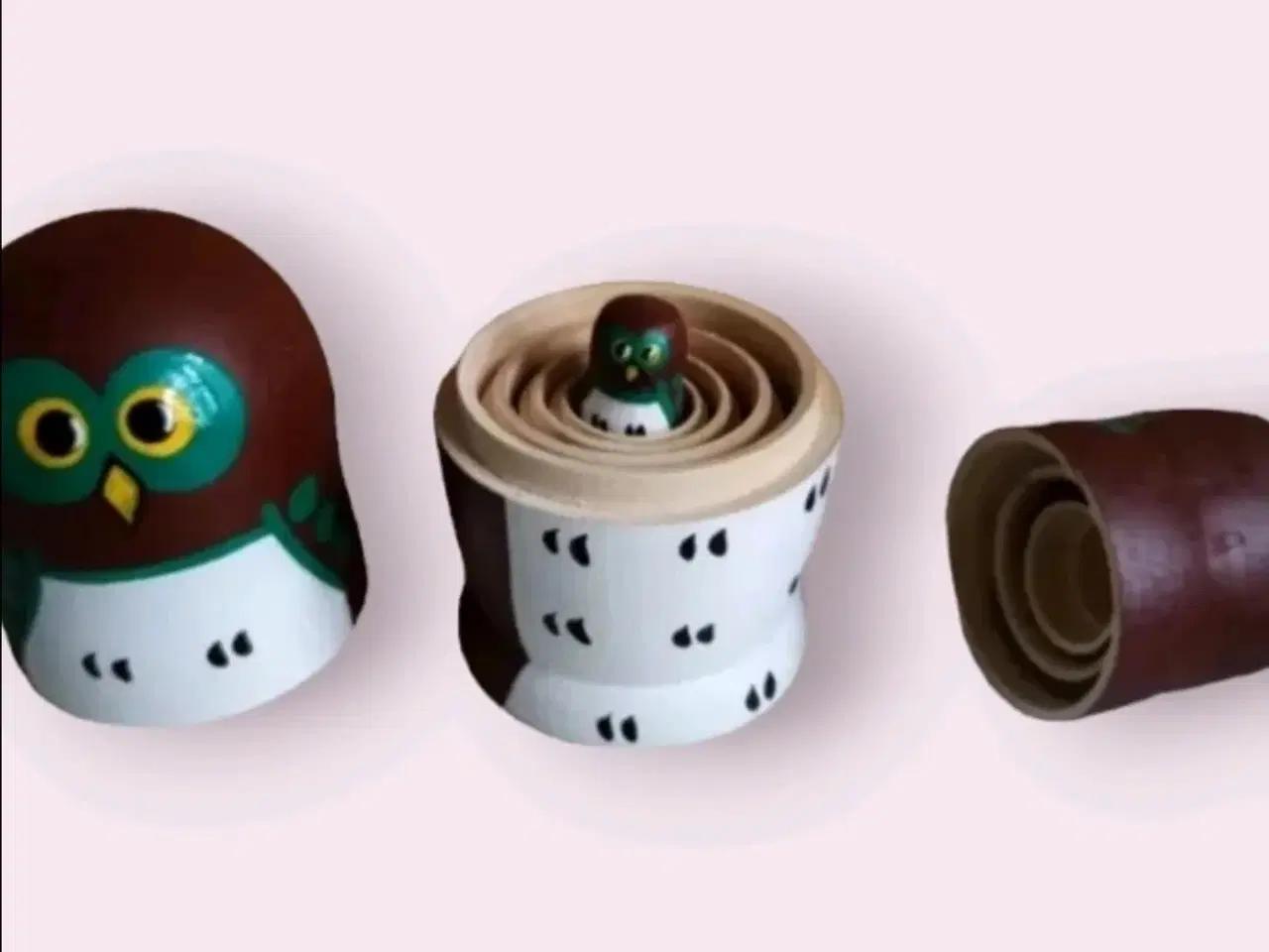 Billede 3 - Vintage ugle babushka dukker 