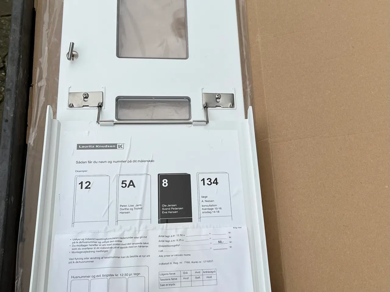 Billede 3 - LK lågesæt med pakningsstrimler og aflæsningsrude