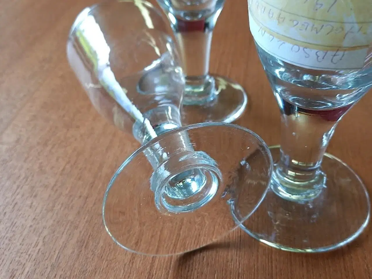 Billede 2 - 3 Antikke vin/ølglas