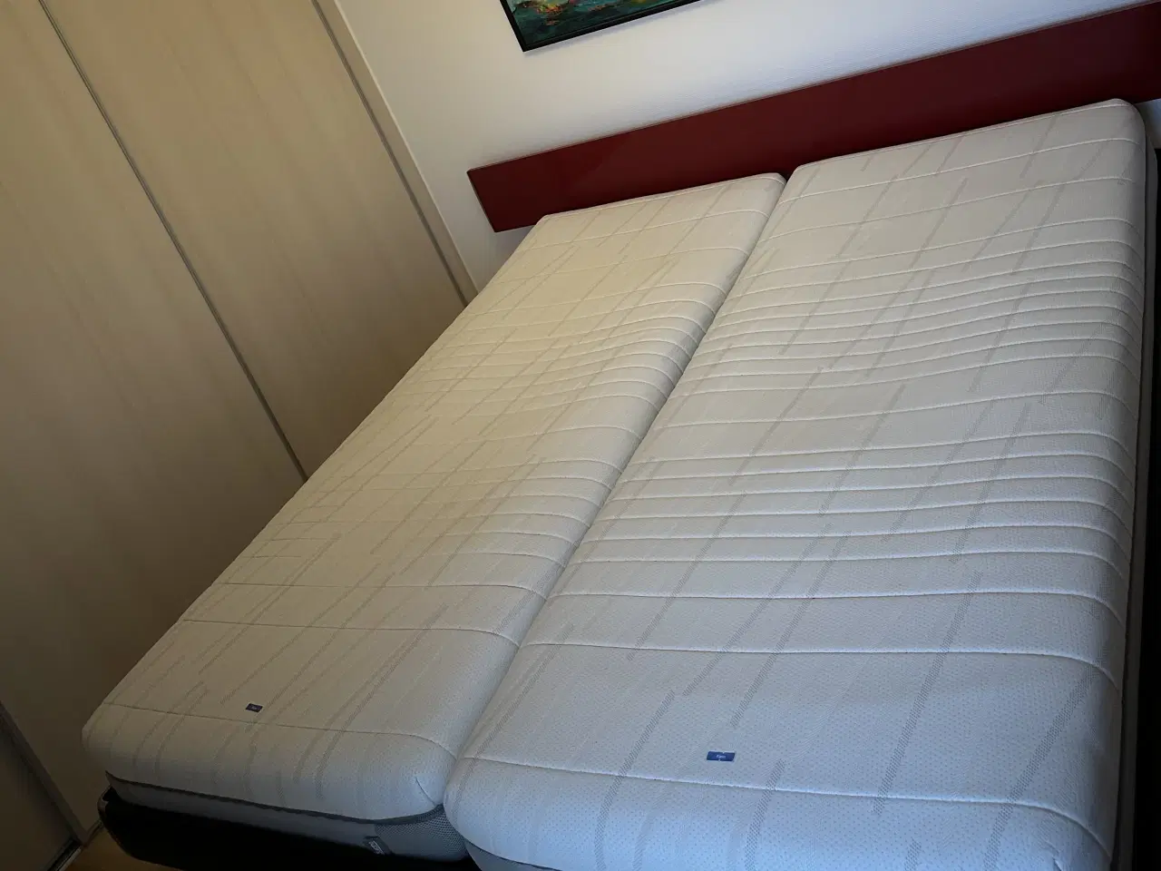 Billede 1 - Meget pæn og velholdt Auping elevation seng m/gavl