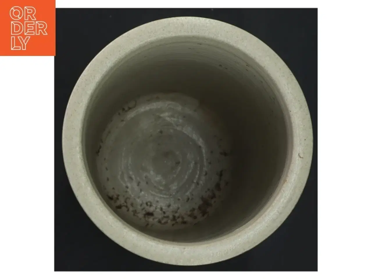 Billede 3 - Keramisk vase fra kæhler med bladmotiv (str. Ø 11x22 cm)