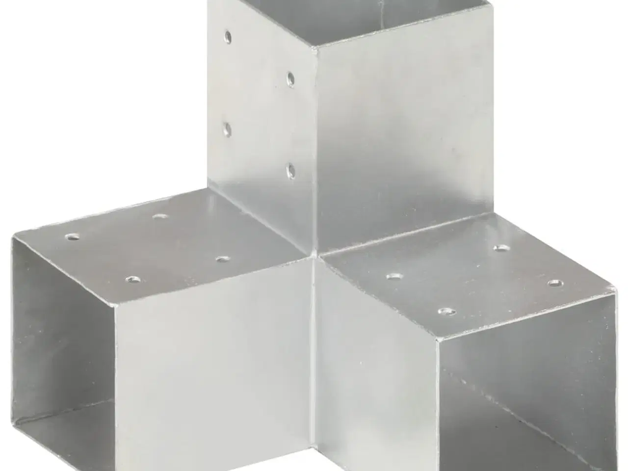 Billede 2 - Stolpebeslag Y-form 4 stk. 91x91 mm galvaniseret metal