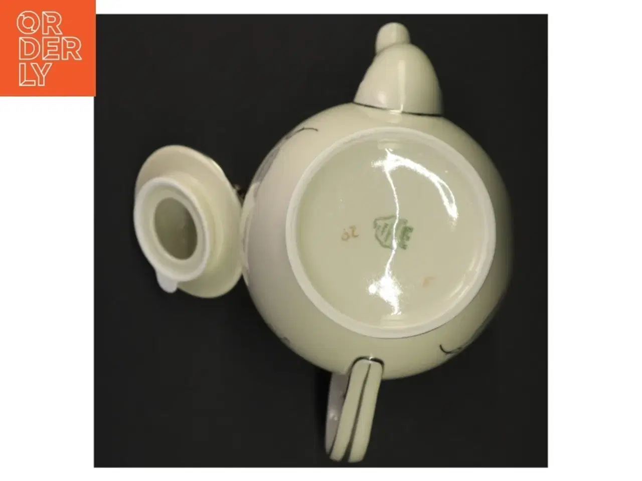 Billede 6 - Kande med blomstermotiv og låg fra Københavns Porcellains Maleri (str. 21 x 13 cm)
