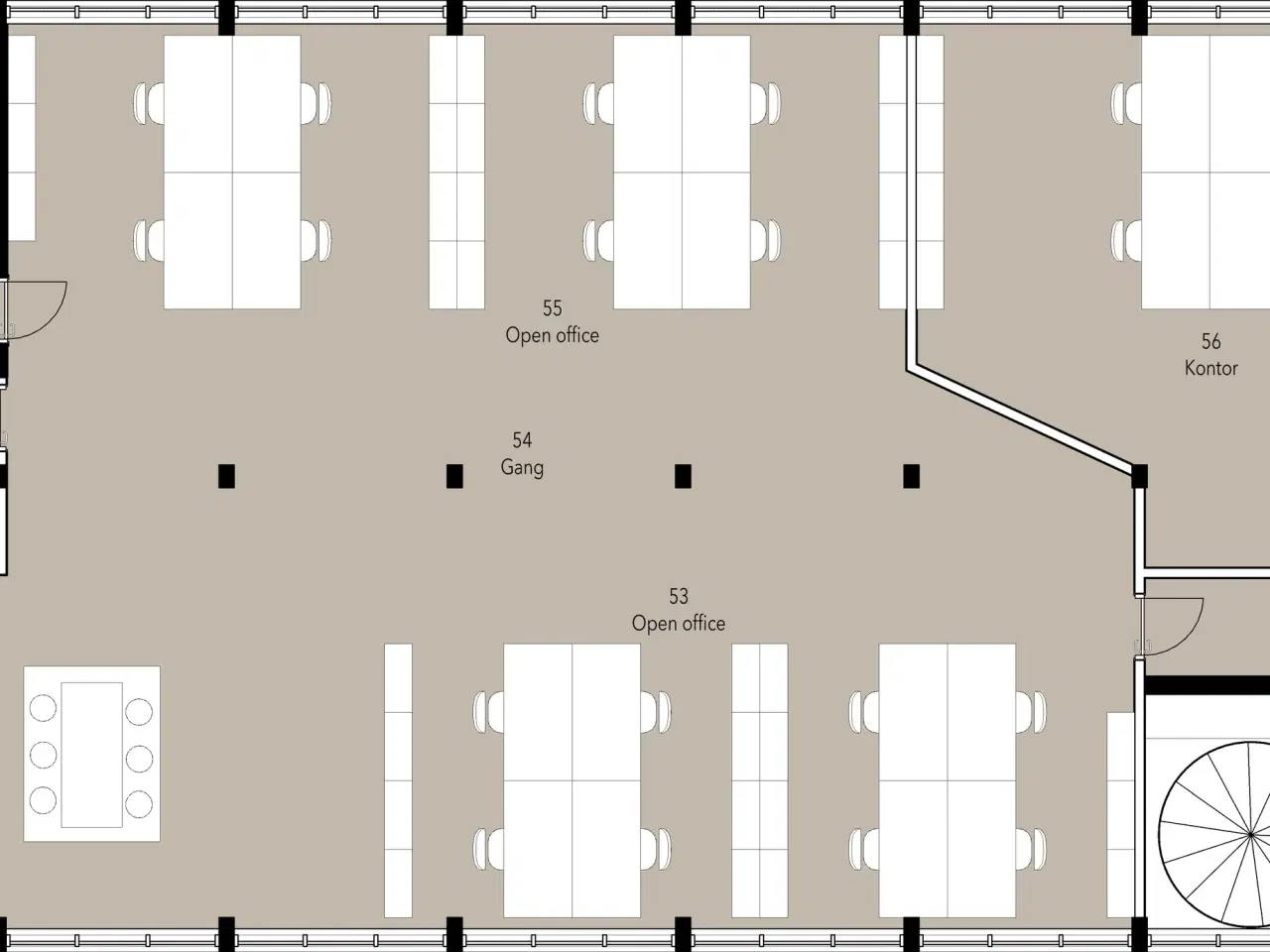 Billede 12 - Et lejemål med åbne rum der oser af skråsikker attitude og selvsikkerhed