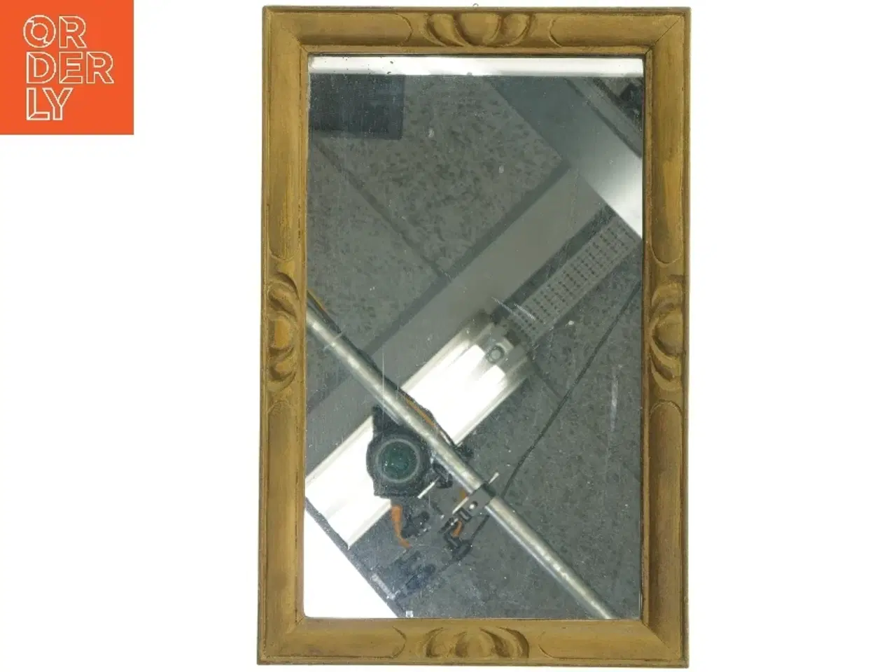 Billede 1 - Rektangulært spejl med ramme (str. 40x26 cm)