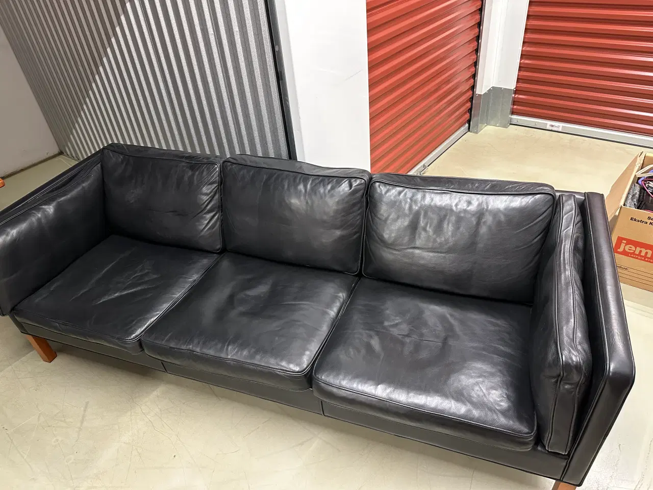 Billede 1 - Grandt lædersofa , 220 cm 