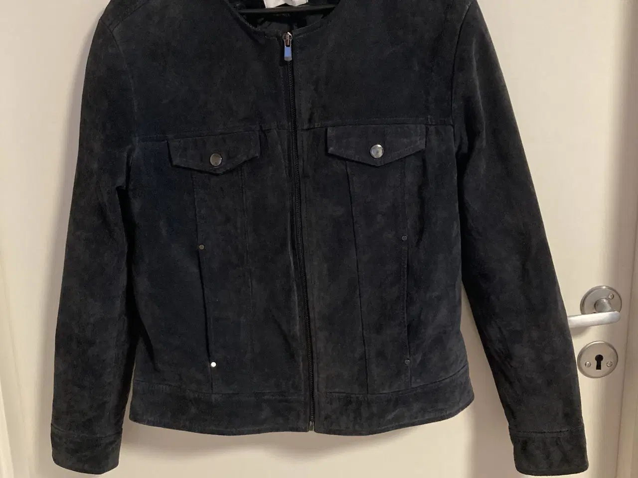 Billede 1 - Ruskindjakke mørkeblå str. M