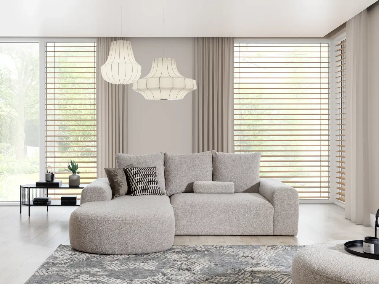 Billede 1 - LYKKE  HJØRNESOFA L 255x190