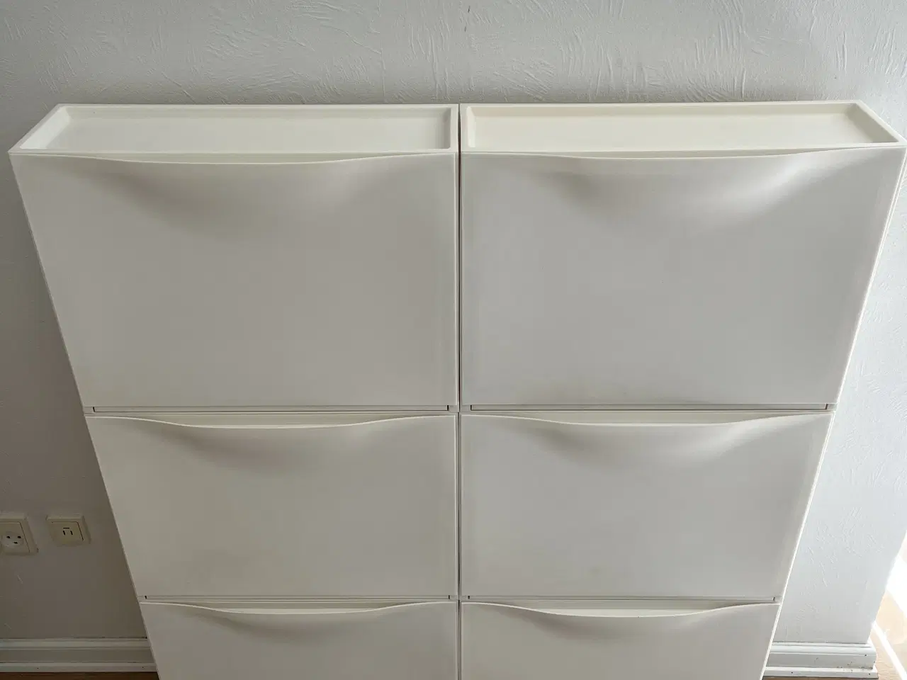 Billede 2 - Hvide IKEA TRONES skokasser - 75 kr./stk.