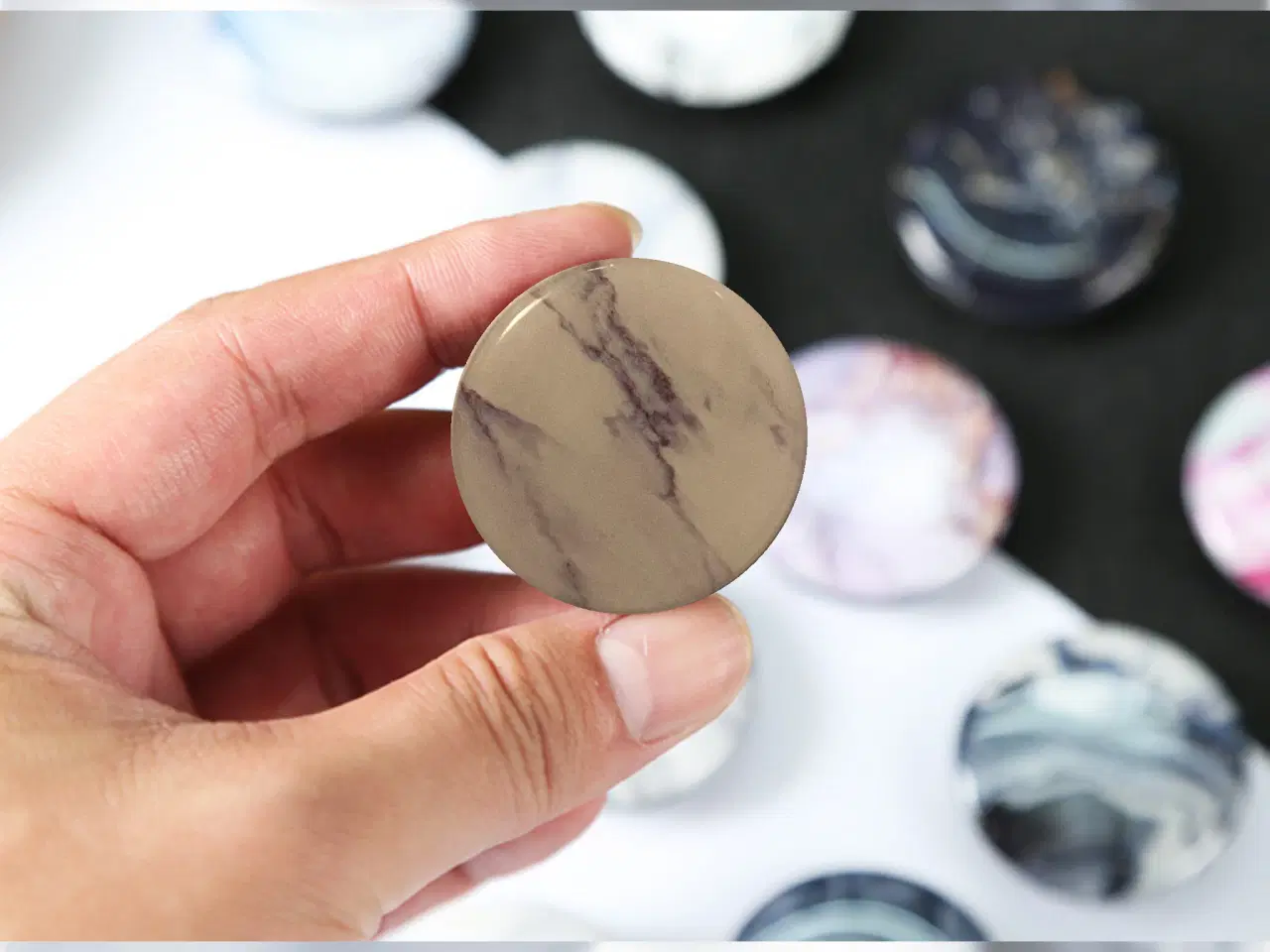 Billede 4 - Marmor Popsocket – Mobilholder til iPhone & Androi