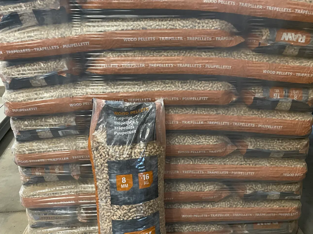 Billede 1 - Træpiller, RAW, 8mm