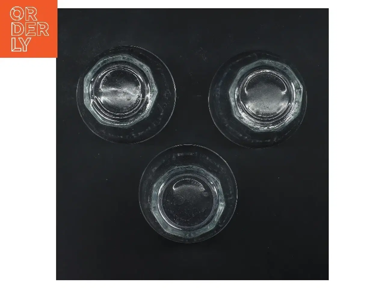 Billede 3 - Tre glas (str. 3 stk Ø 9 cm længde 10 cm)