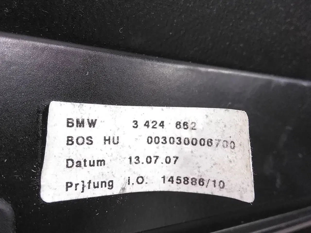 Billede 3 - Bagagerumsafdækning Sort E13171 BMW X3 (E83) X3LCI (E83LCI)